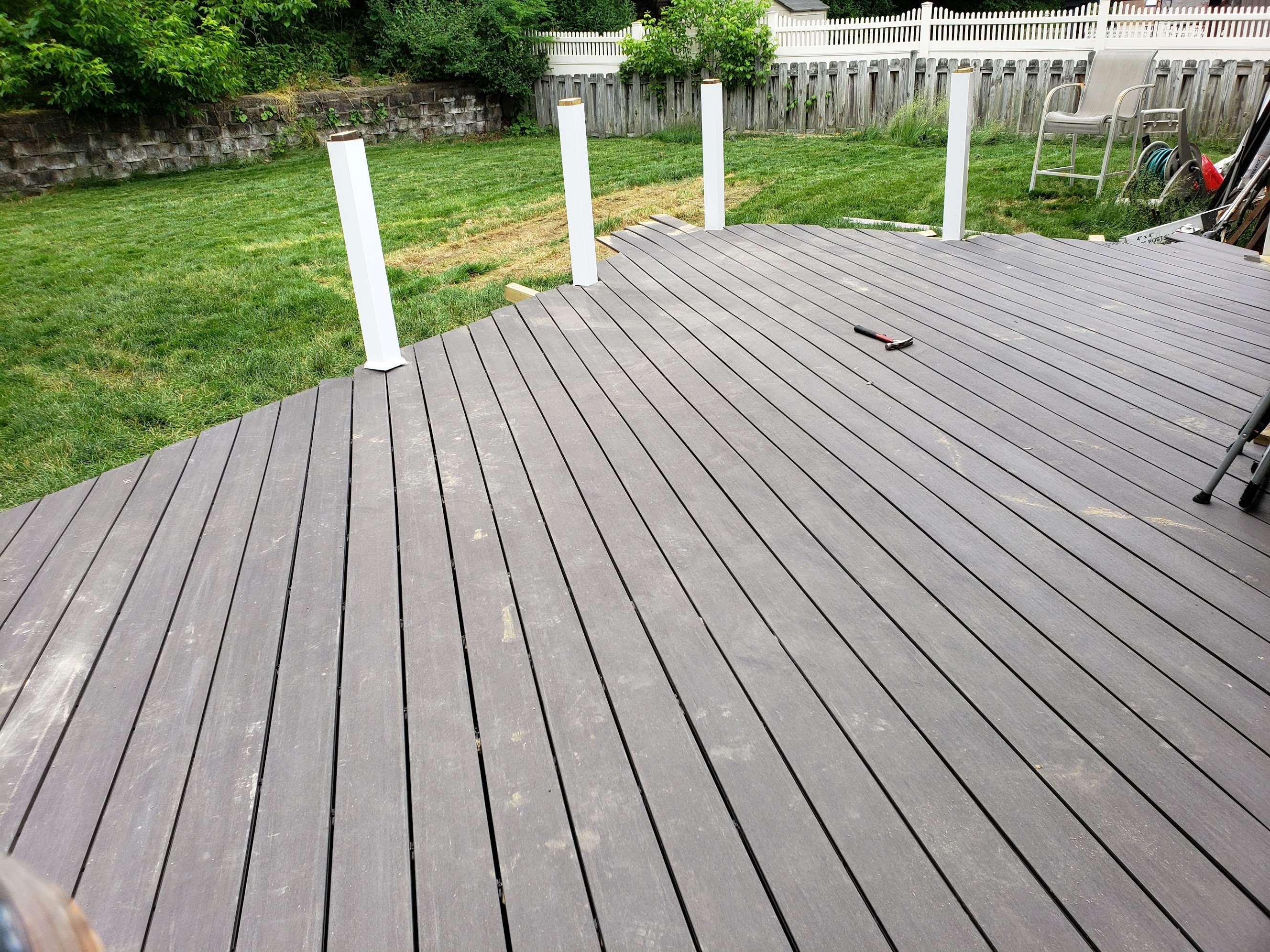 Across the diagonal surface