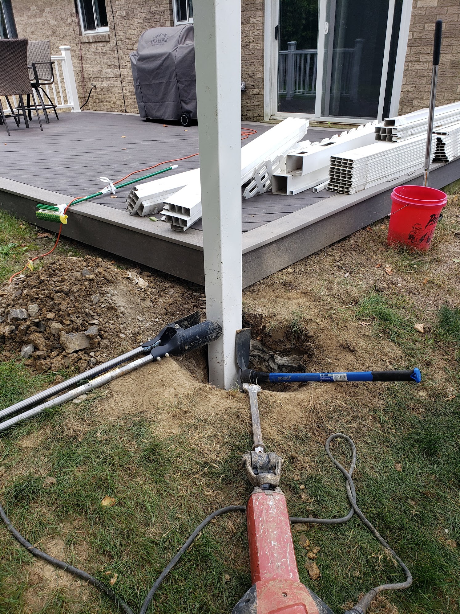 Post work from the lawn