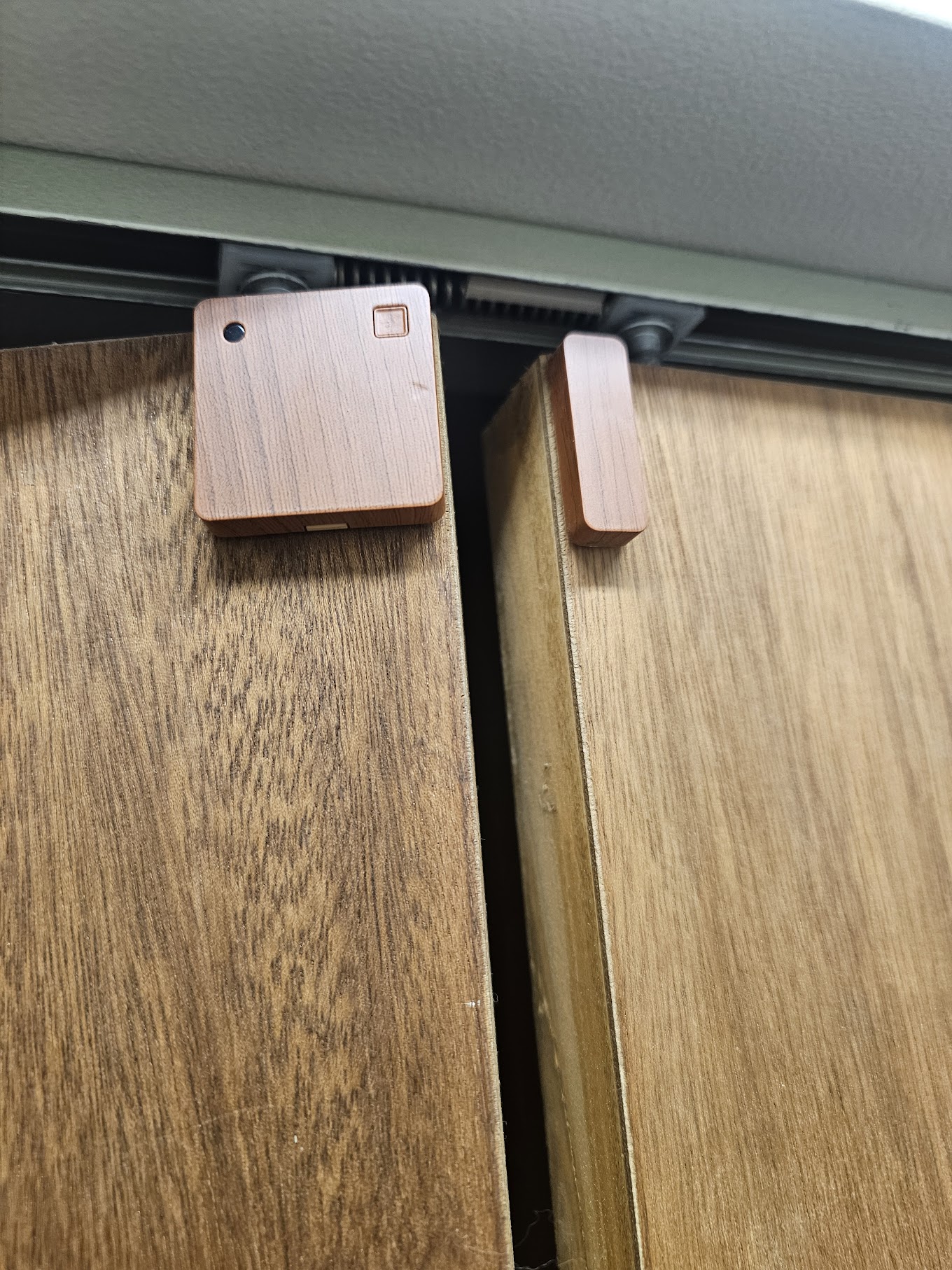 Sensor on cabinet door