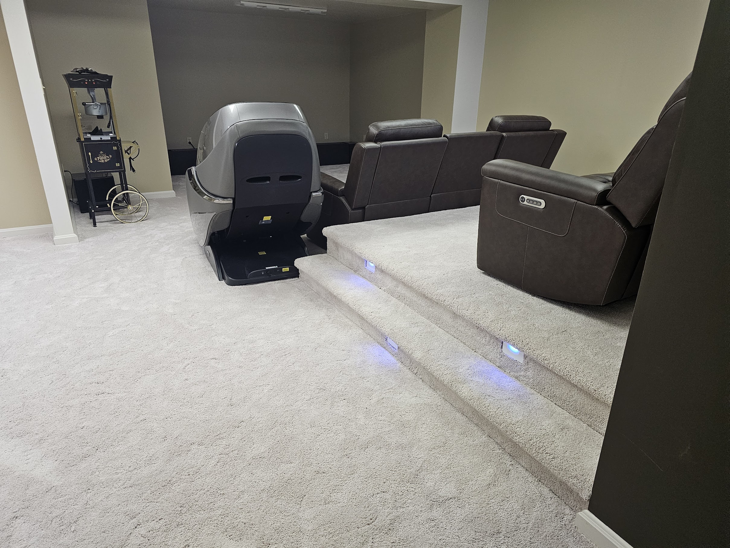 View from platform toward screen