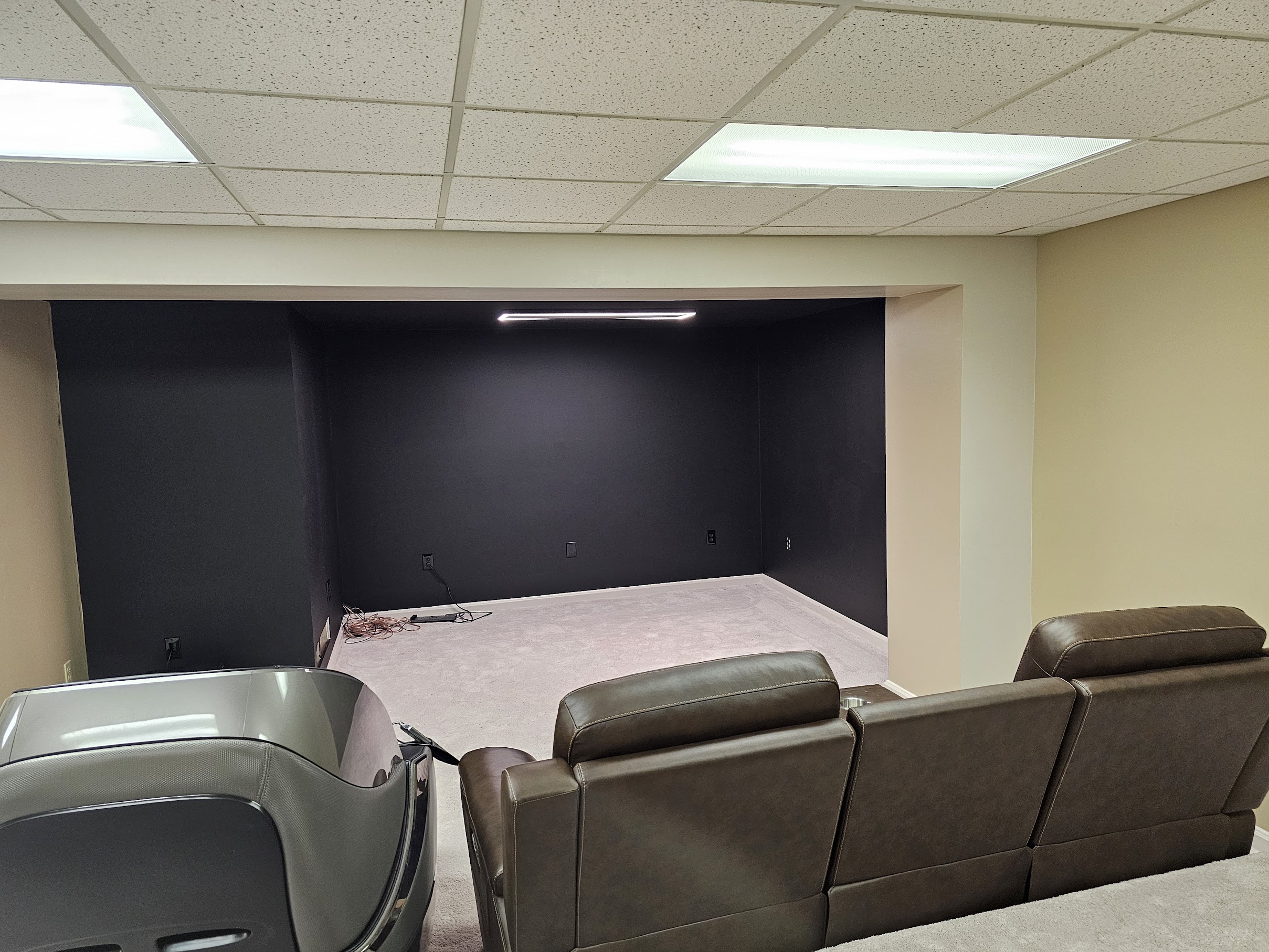 View from platform toward black nook